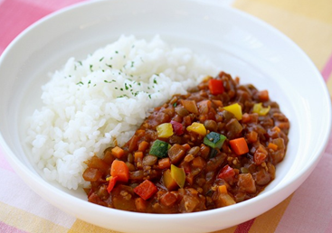 レンズ豆Mのキーマカレー