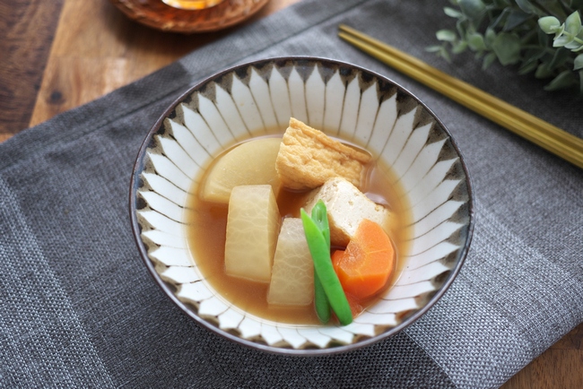 【素材のうま味引き立つ】酵豆粉入り生揚げと大根の炊き合わせ (4)